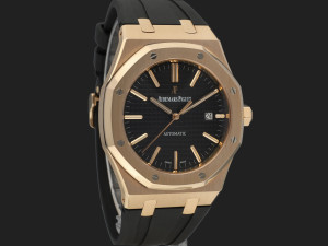 Audemars Piguet Royal Oak Selfwinding Rose Gold Black Dial 15400OR