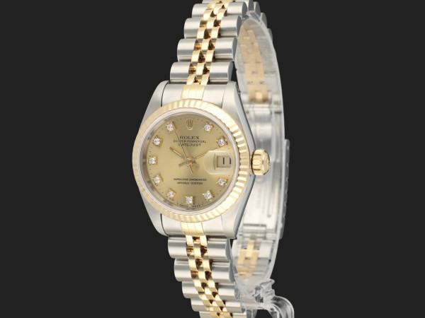 Rolex - Lady-Datejust 26 Champagne Diamond Dial 69173