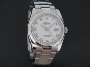 Rolex Datejust 36 White Roman Dial 116200