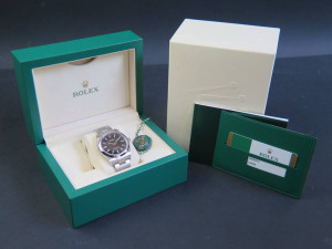 Rolex Oyster Perpetual Black Dial NEW 114300    