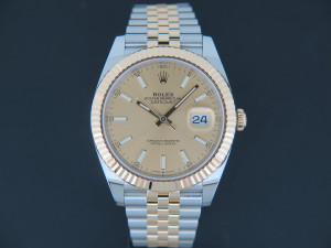 Rolex Datejust 41 Gold/Steel Champagne Dial 126333 