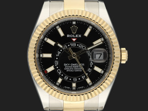 Rolex Sky-Dweller Gold/Steel Black 326933