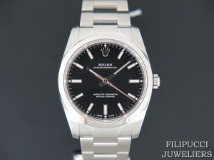 Rolex Oyster Perpetual Black Dial 114200 NEW