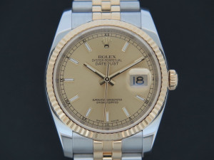 Rolex Datejust Gold/Steel Champagne Dial 116233