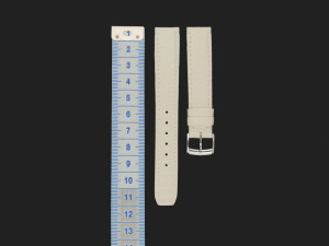 Baume & Mercier White Crocodile Leather strap 15-14mm NEW