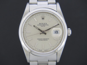 Rolex Date Silver Dial 15200