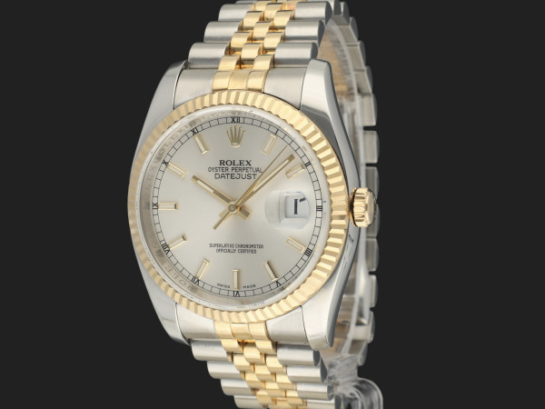 Rolex - Datejust Gold/Steel Silver Dial 116233 