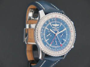 Breitling Navitimer World GMT Blue Dial Aurora Limited Edition AB04411A/C937