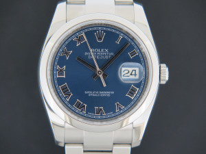 Rolex Datejust 36 Blue Roman Dial 116200