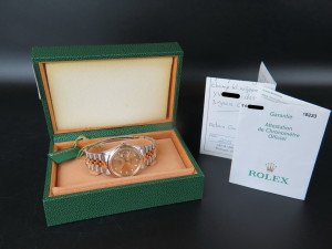 Rolex Datejust Gold/Steel 16233 Champagne Diamond Dial