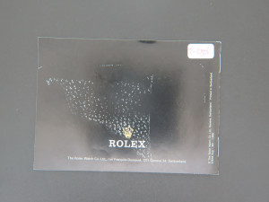 Rolex Oyster Booklet English