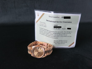 Rolex Day-Date Yellow 36 Gold Champagne Dial 18038