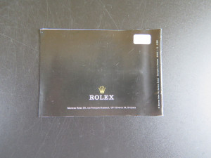 Rolex Oyster Booklet Italian