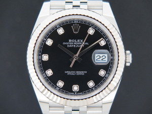 Rolex Datejust 41 Black Diamond Dial 126334 NEW