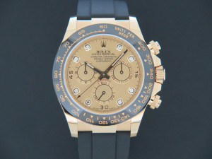 Rolex Daytona Yellow Gold Champagne Diamond Dial NEW 116518LN