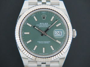 Rolex Datejust 41 Mint Green Dial 126334 NEW