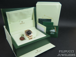Rolex GMT-Master II Yellow Gold Black Dial 116718LN 