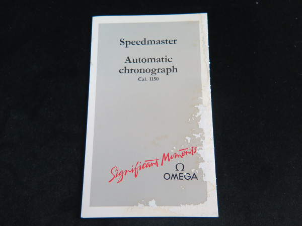 Omega - Booklet Speedmaster Automatic Chronograph cal.1150