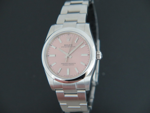 Rolex - Oyster Perpetual 34 Pink Dial NEW 124200