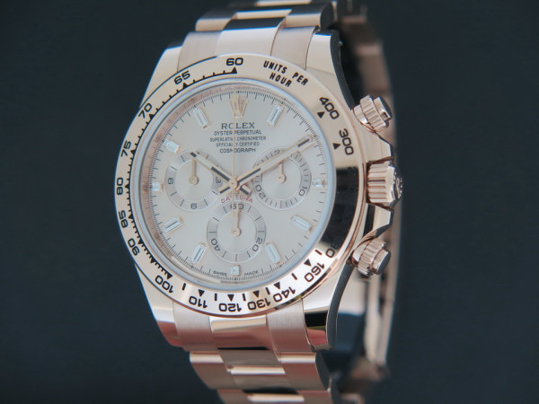 Rolex - Daytona Everose 116505 Sundust Baguette Dial NEW