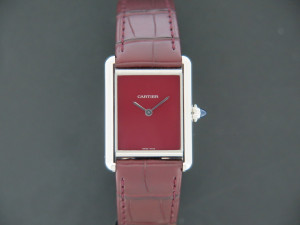 Cartier Tank Must Large Burgundy Dial WSTA0054 NEW