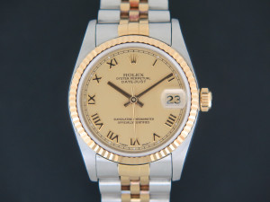 Rolex Datejust 31 Champagne Roman Dial 68273