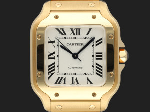 Cartier Santos Medium Yellow Gold Roman Dial WGSA0030