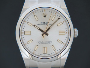 Rolex Oyster Perpetual 41 Silver Dial 124300 NEW