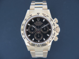 Rolex Daytona Yellow Gold Black Dial 116508 NEW