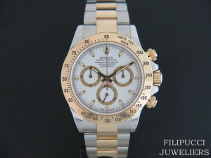 Rolex Daytona Gold/Steel 116523 White Dial