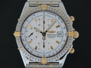 Breitling Chronomat White Dial B13352  Gold/Steel