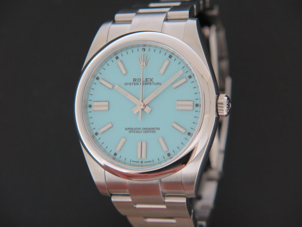 Rolex - Oyster Perpetual 41 Turquoise Dial 124300 NEW