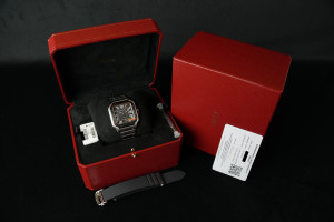 Cartier Santos Large Date ADLC Steel Roman Dial WSSA0037 