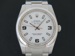 Rolex Air-King 3 6 9 White Dial 114200   