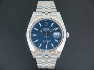 Rolex Datejust 41 Blue Motif Dial 126300 NEW 