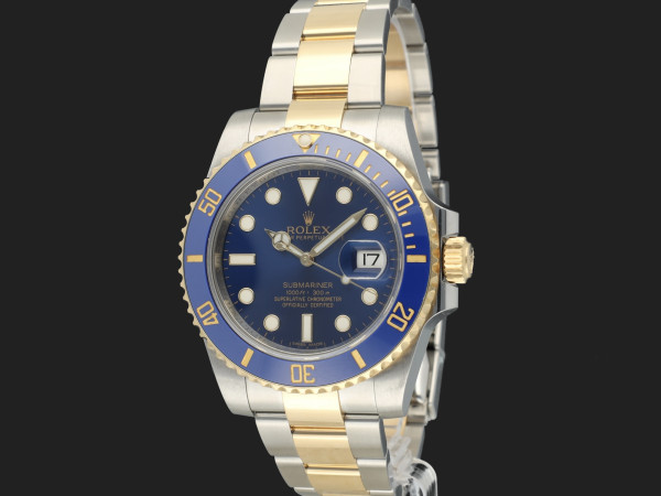 Rolex -  Submariner Date Gold/Steel Blue Dial 116613LB