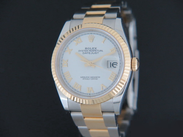 Rolex - Datejust 126233 Gold/Steel White Dial  NEW 