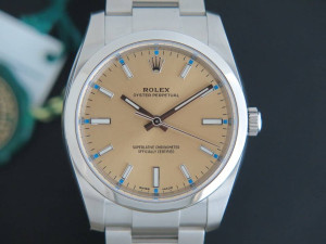 Rolex Oyster Perpetual Champagne-Colour Dial NEW 114200  