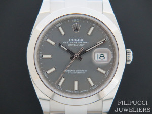 Rolex Datejust 41 NEW 126300 Dark Rhodium   