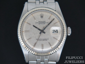 Rolex Datejust 1601  Silver Linen Dial