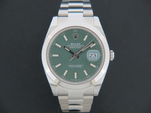 Rolex Datejust 41 Mint Green Dial 126300 NEW