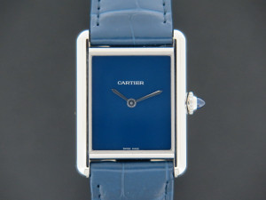 Cartier Tank Must Large Blue Dial WSTA0055 NEW 