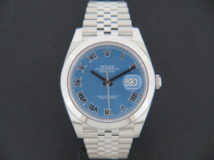 Rolex Datejust 41 Azzurro Dial 126300 NEW