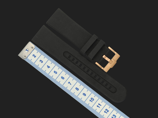 Other Brands - Vagenari Black Rubber Strap 22MM