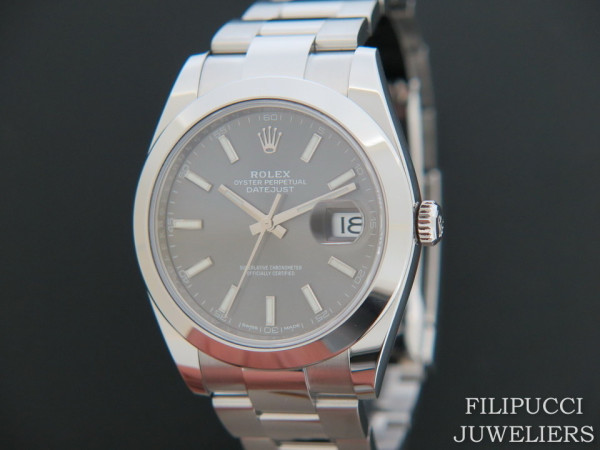 Rolex - Datejust 41 NEW 126300 Dark Rhodium   