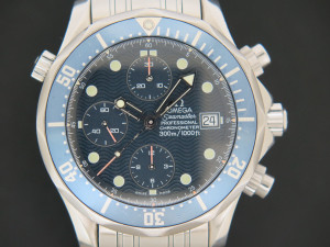 Omega Seamaster 300 Chrono Diver Blue Dial 25998000