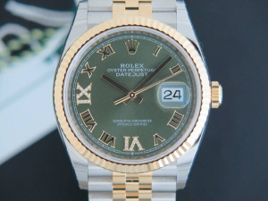 Rolex Datejust NEW 126233 Green Diamond dial