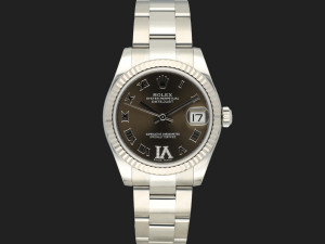 Rolex Datejust 31 Brown Roman Diamond Dial 178274