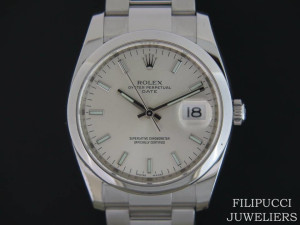 Rolex Date Silver Dial 115200  