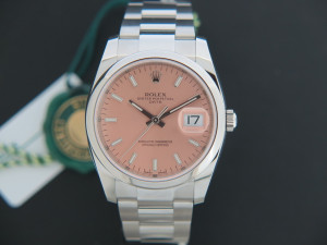 Rolex Date Pink Dial NEW 115200